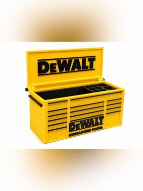 Dewalt Mini Toolbox Pen And Trinket Holder Desk Top Organizer